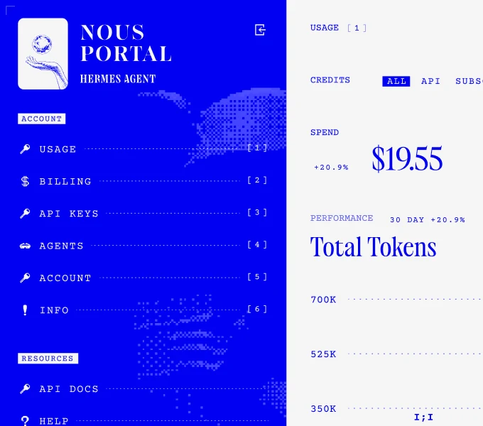 Nous Account interface from the design reference